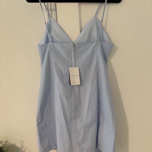 NWT The Tile Club Kate Poplin Slip Dress in Pale Blue- XS - Picture 4 of 5